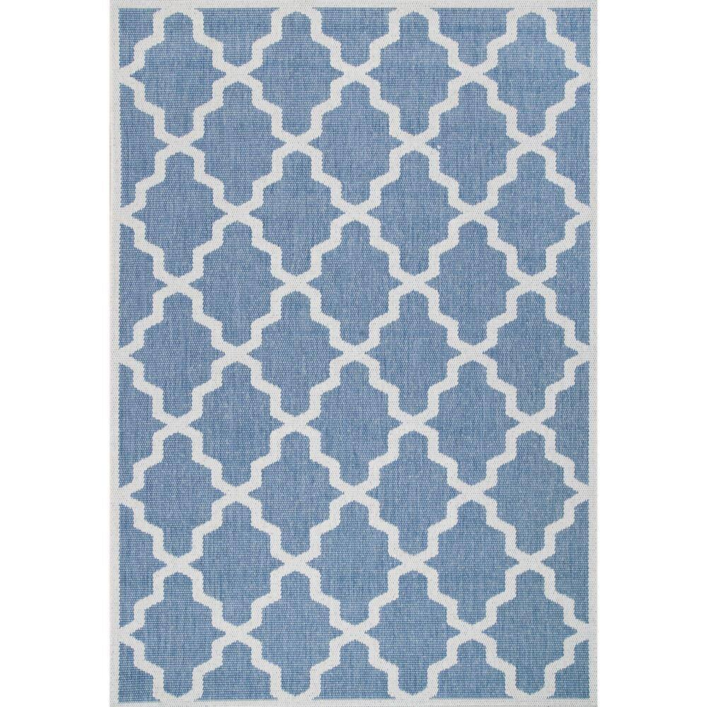 nuLOOM Gina Moroccan Indoor/Outdoor Accent Rug, 3' x 5', Blue