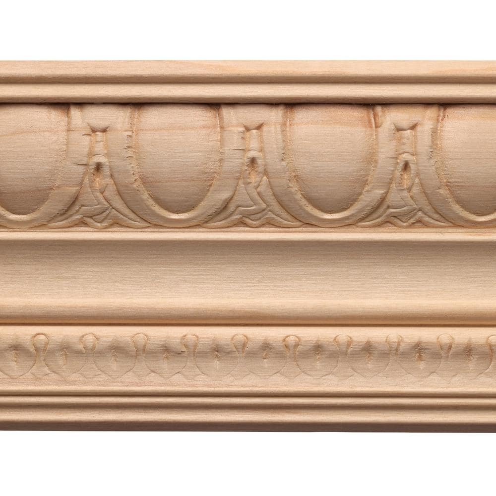 Ornamental Mouldings 96'' H x 4'' W x 0.5'' D Wood Crown