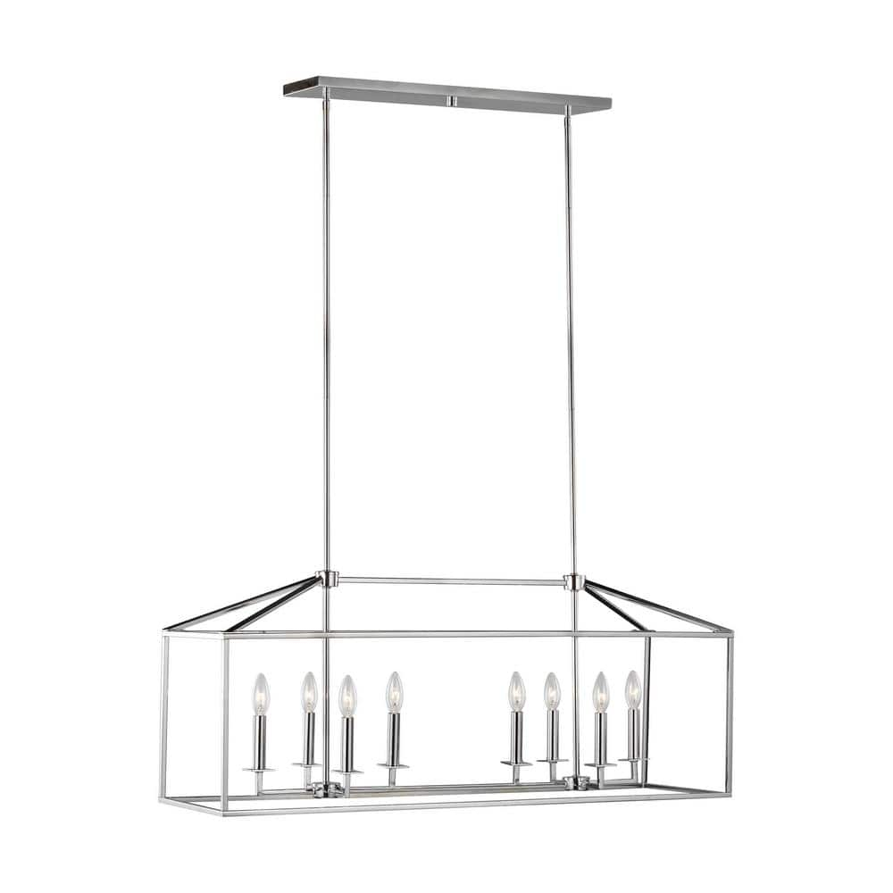 Perryton Chrome 8-Light LED Island Pendant for Indoor/Outdoor