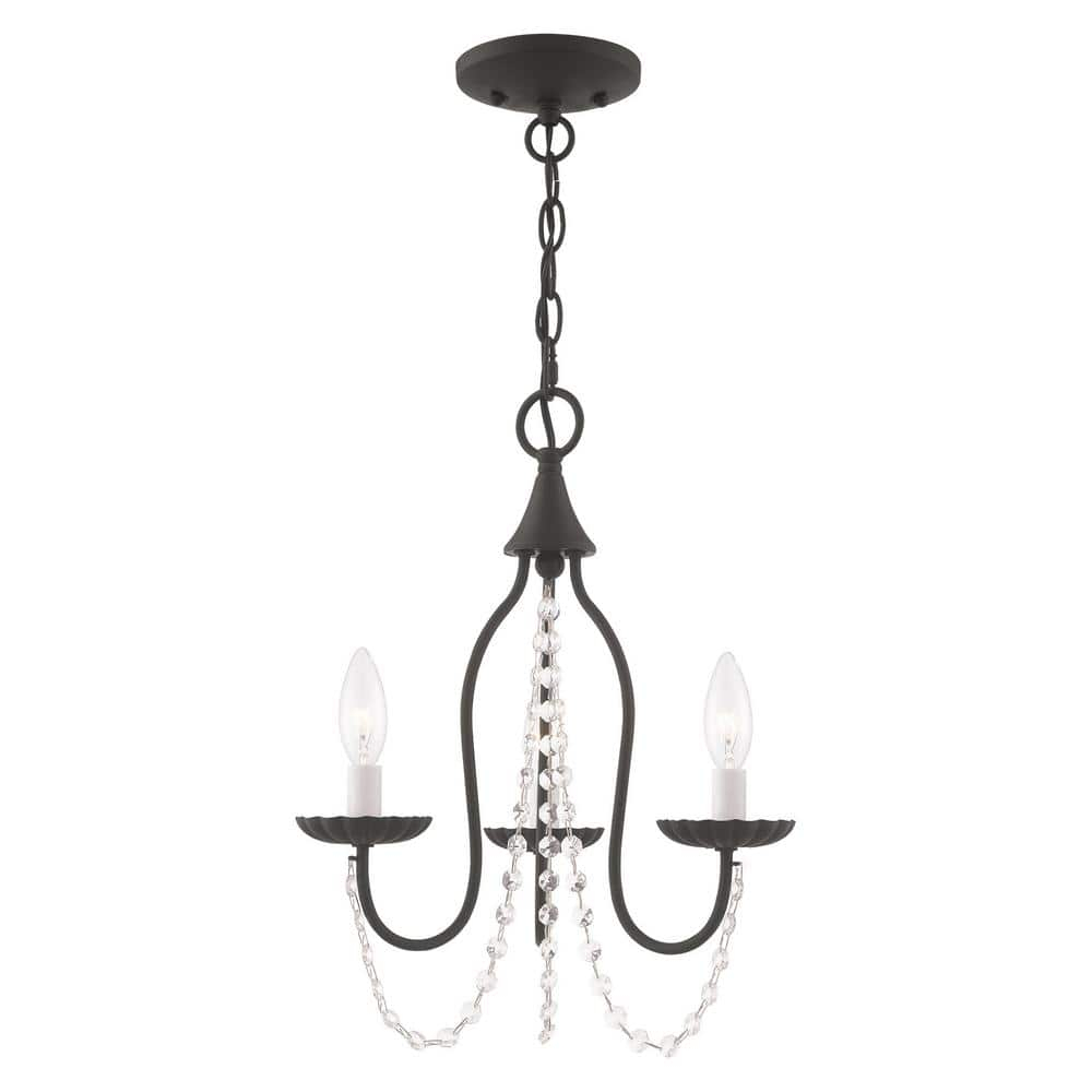 Livex Lighting Alessia 3 - Light Chandelier in  Black