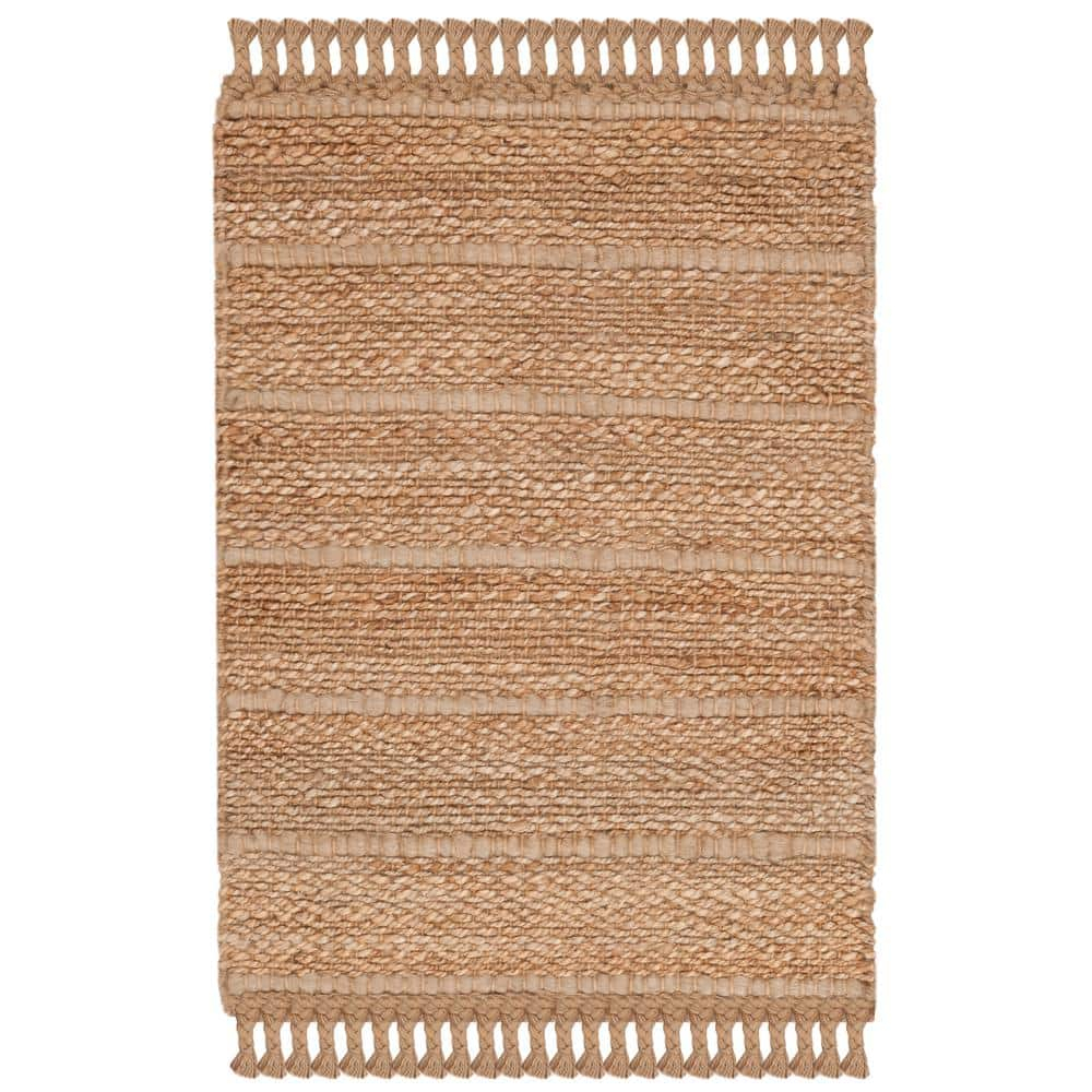 Natural Fiber NF550 Hand Woven Indoor Accent Rug - Natural/Light Grey - 2'x3' - Safavieh.