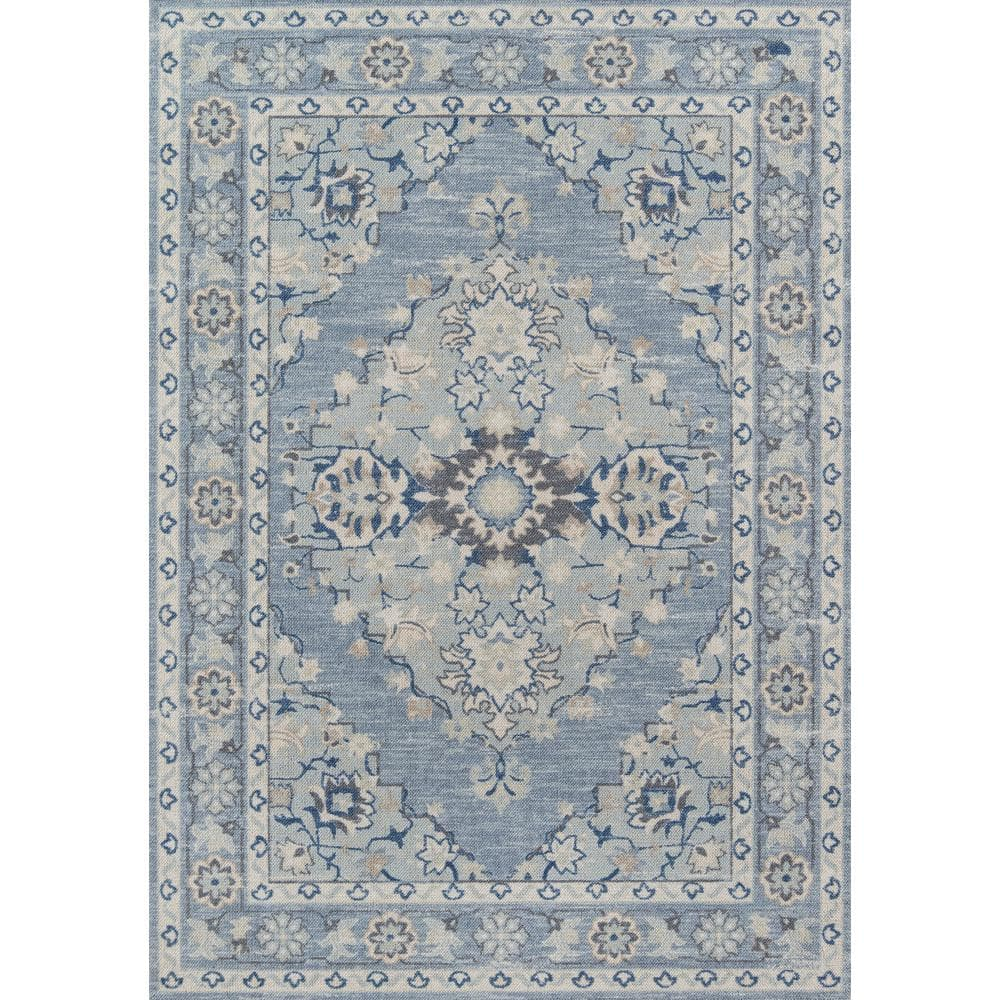 Momeni Anatolia Traditional Wool and Nylon Blue Area Rug 3'3" X 5'