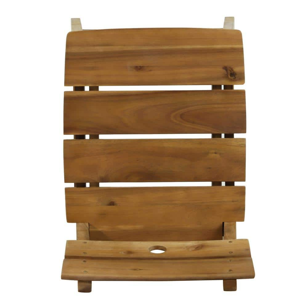 Noble House Castner Outdoor Bar Stool, Teak, 2 Pack