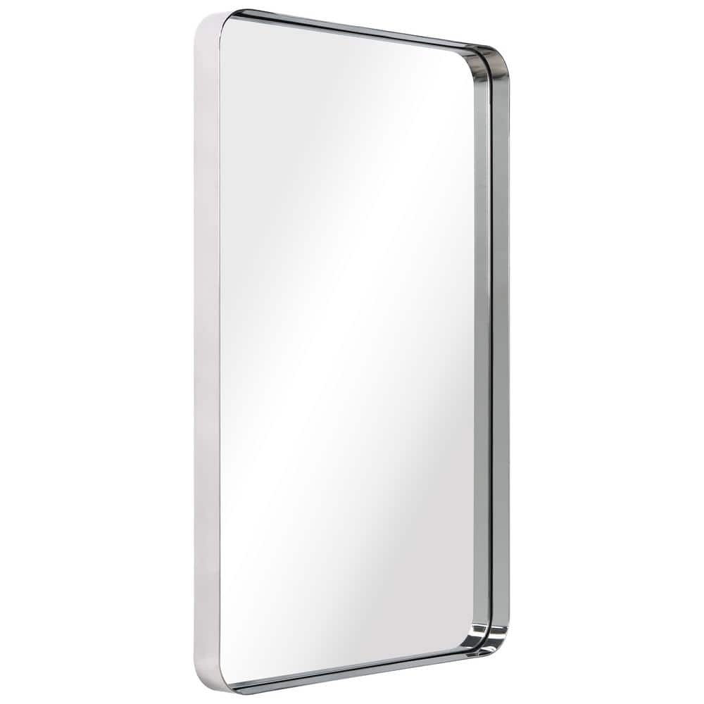 Empire Art Direct Ultra Stainless Steel Rectangular Wall Mirror Polished Silver 24" x 36" Silver