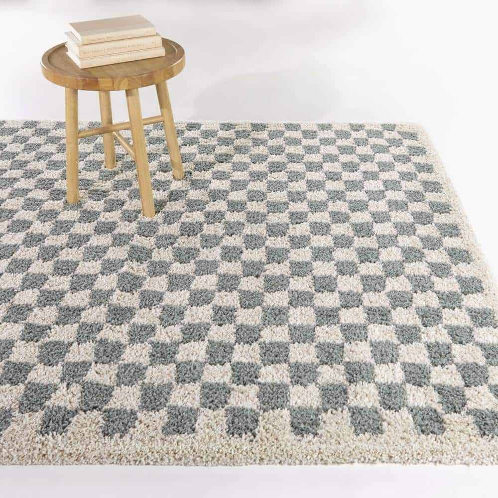 Covey Sage 4 ft. x 6 ft. Geometric Area Rug
