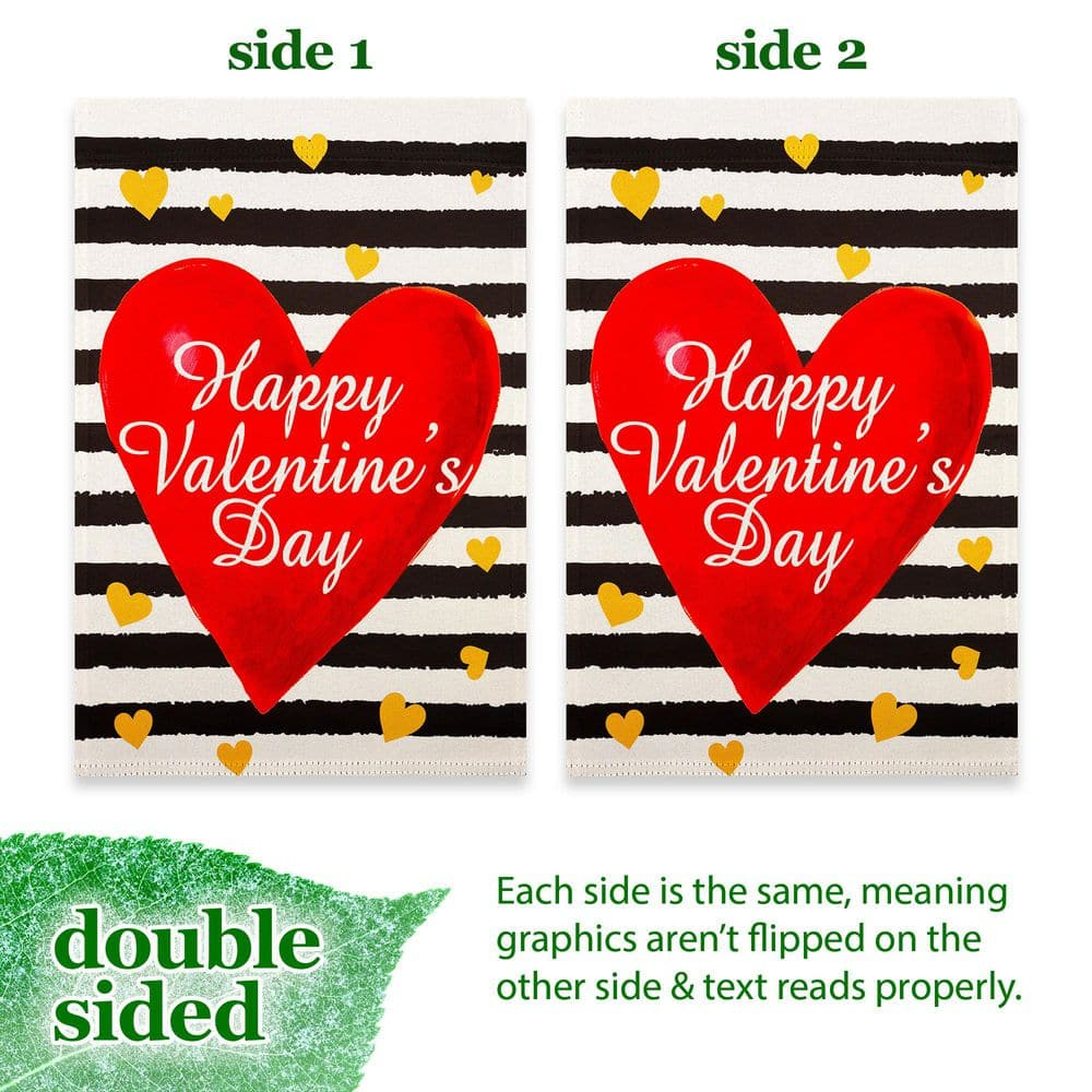 12x18 Inch Red Polyester Valentine's Day Garden Flag
