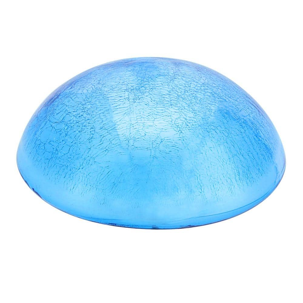 Achla Designs Crackle Glass Garden Toadstool Gazing Ball, 9 Inch, Teal