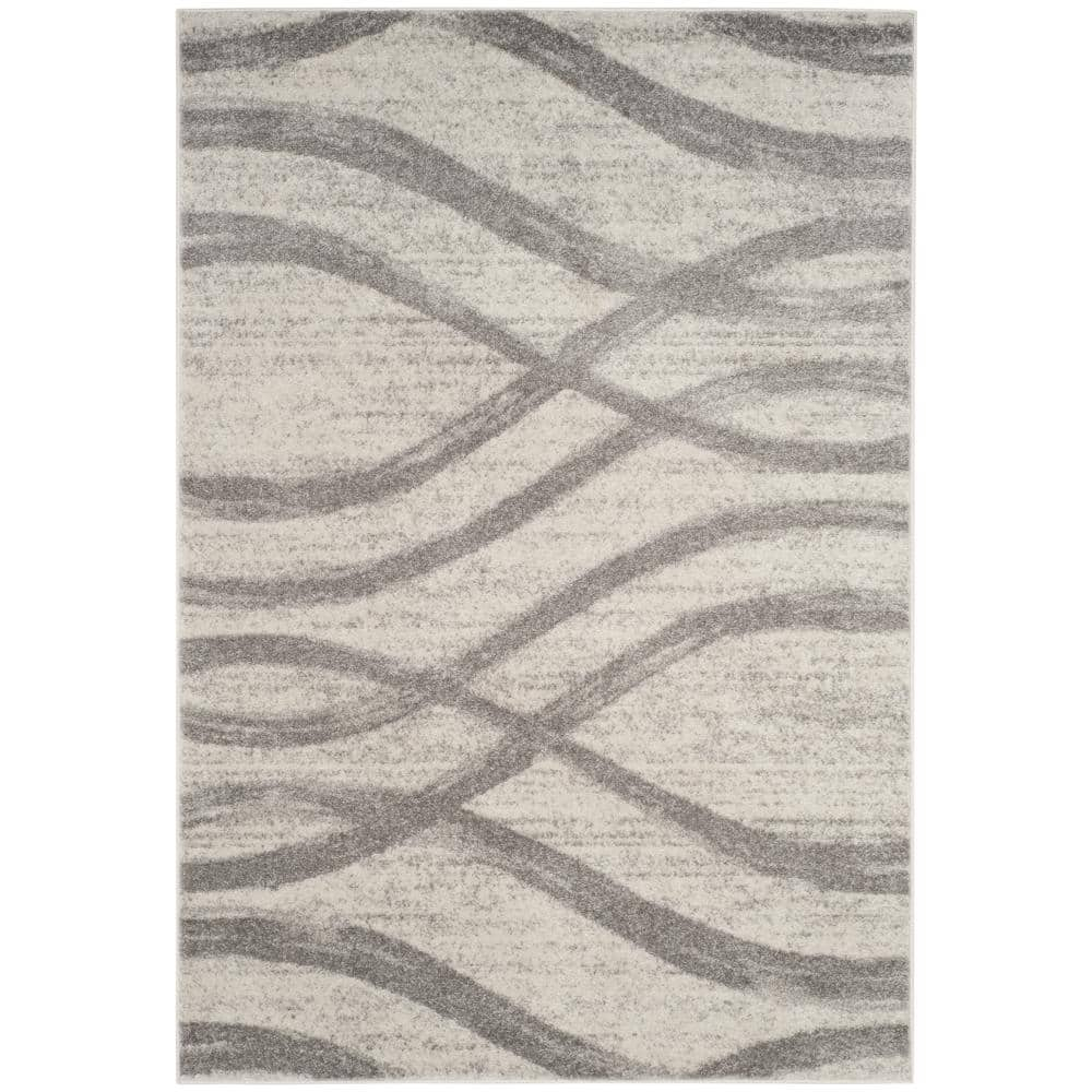 SAFAVIEH Adirondack Isidor Geometric Area Rug, Cream/Grey, 10' x 14'