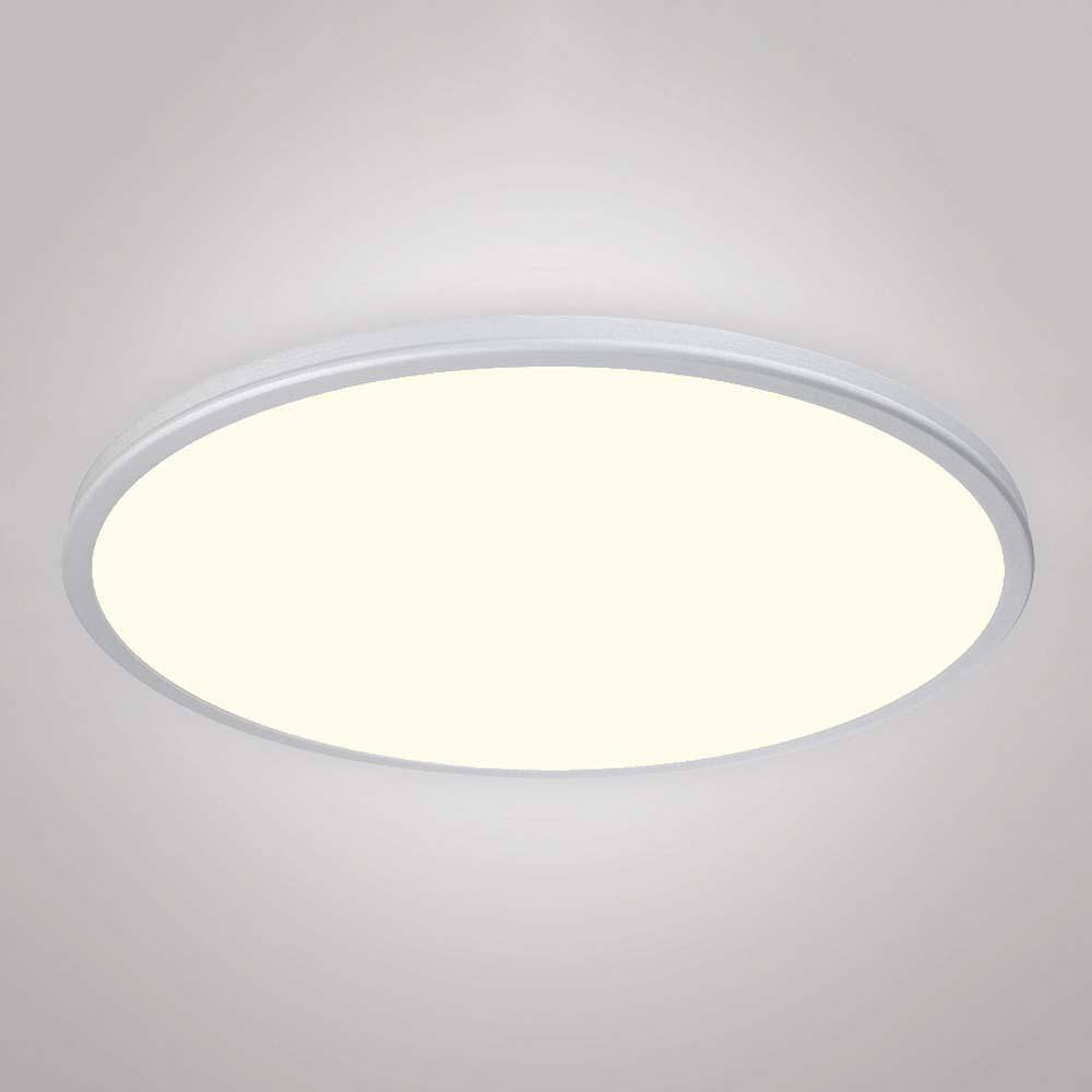 WAC Lighting Geos 22" LED 3000K Round Aluminum Low-Profile Flush Mount in Chrome