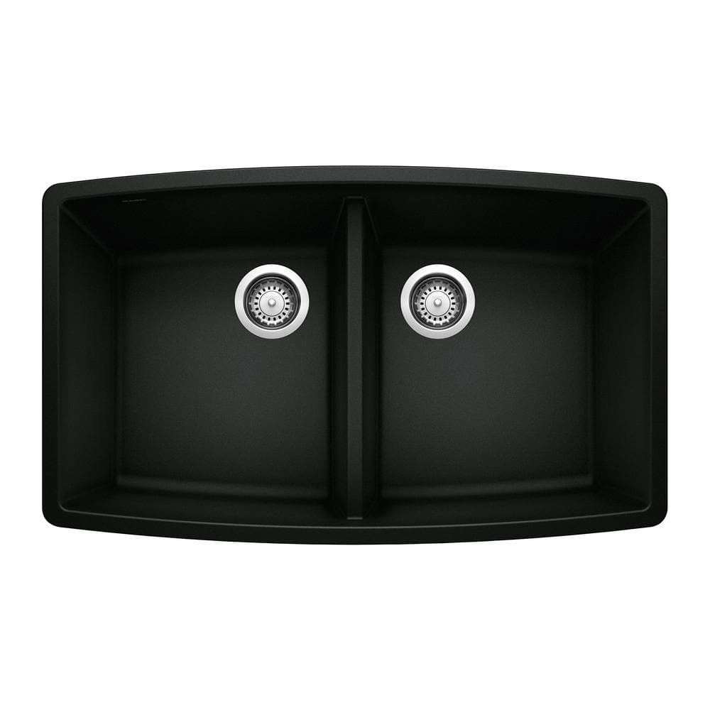 Performa SILGRANIT 33" L x 19" W Double Bowl Undermount Kitchen Sink