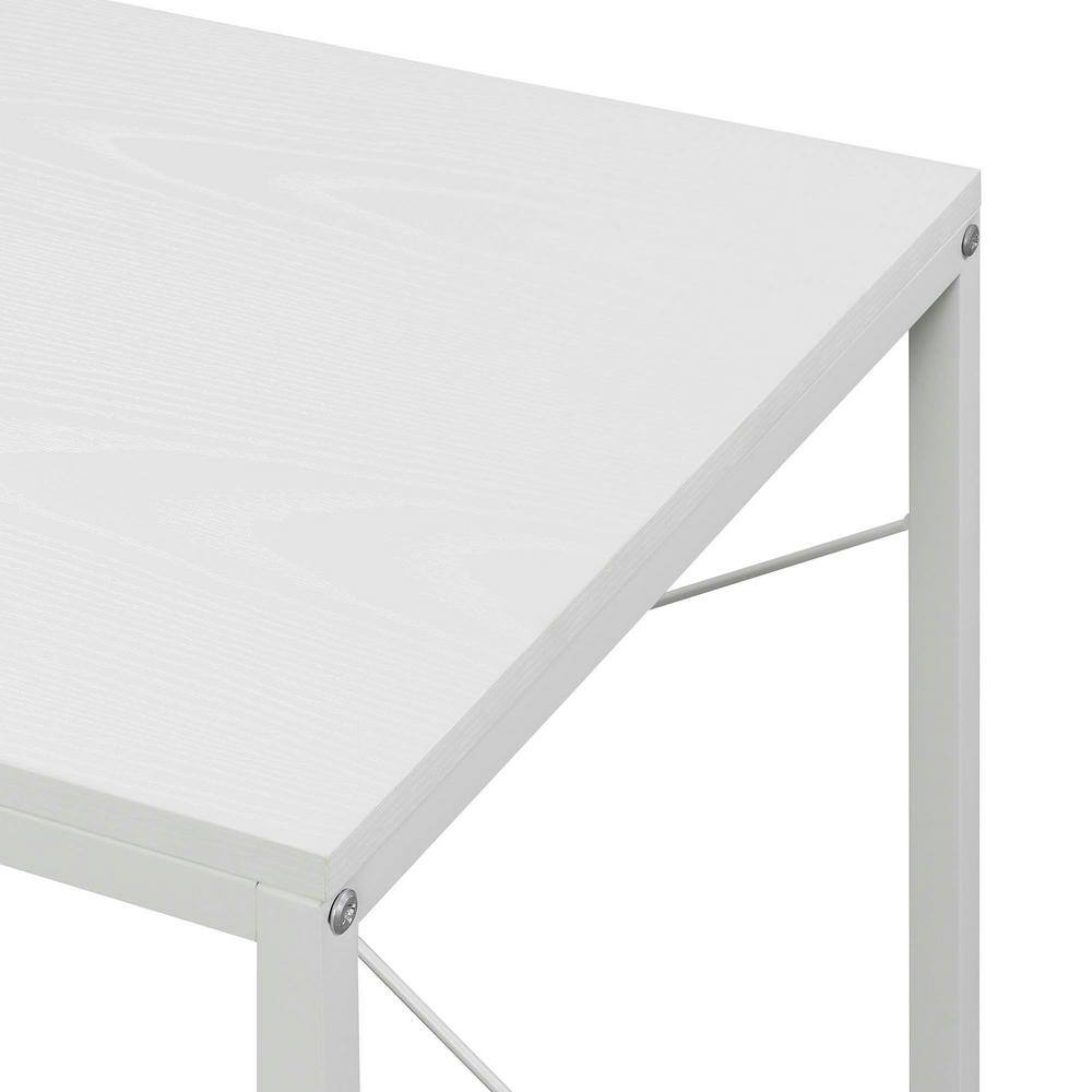 Convenience Concepts Designs2Go 47" Tall Office Workstation/Desk with Shelves, White, All Ages