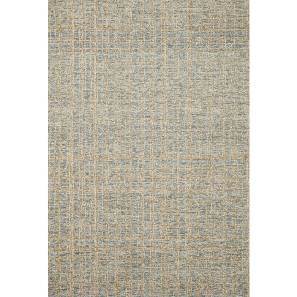 Chris Loves Julia x Loloi Polly Checkered Hand-tufted Blue/Sand Area Rug