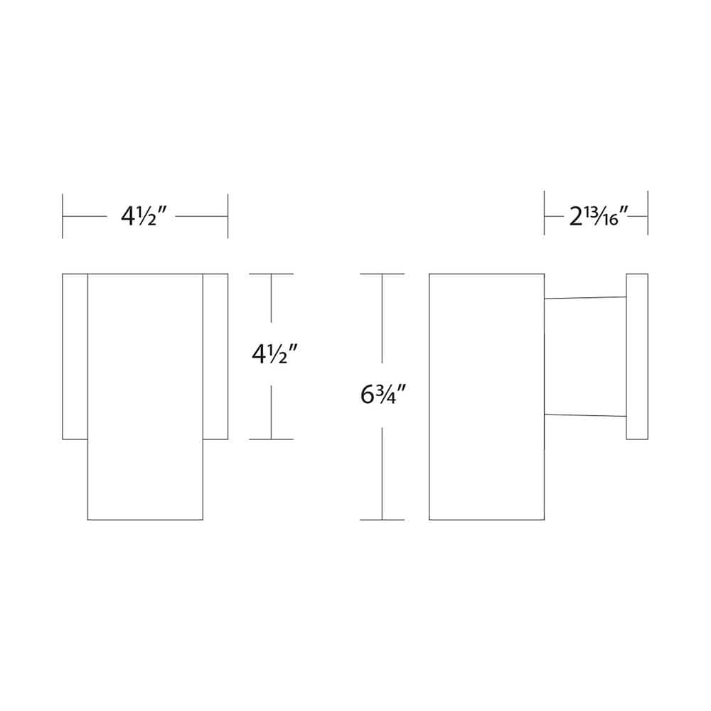 WAC Lighting Cylinder 1 -Light 6.75-in H Matte White Hardwired Integrated LED Outdoor Wall Light