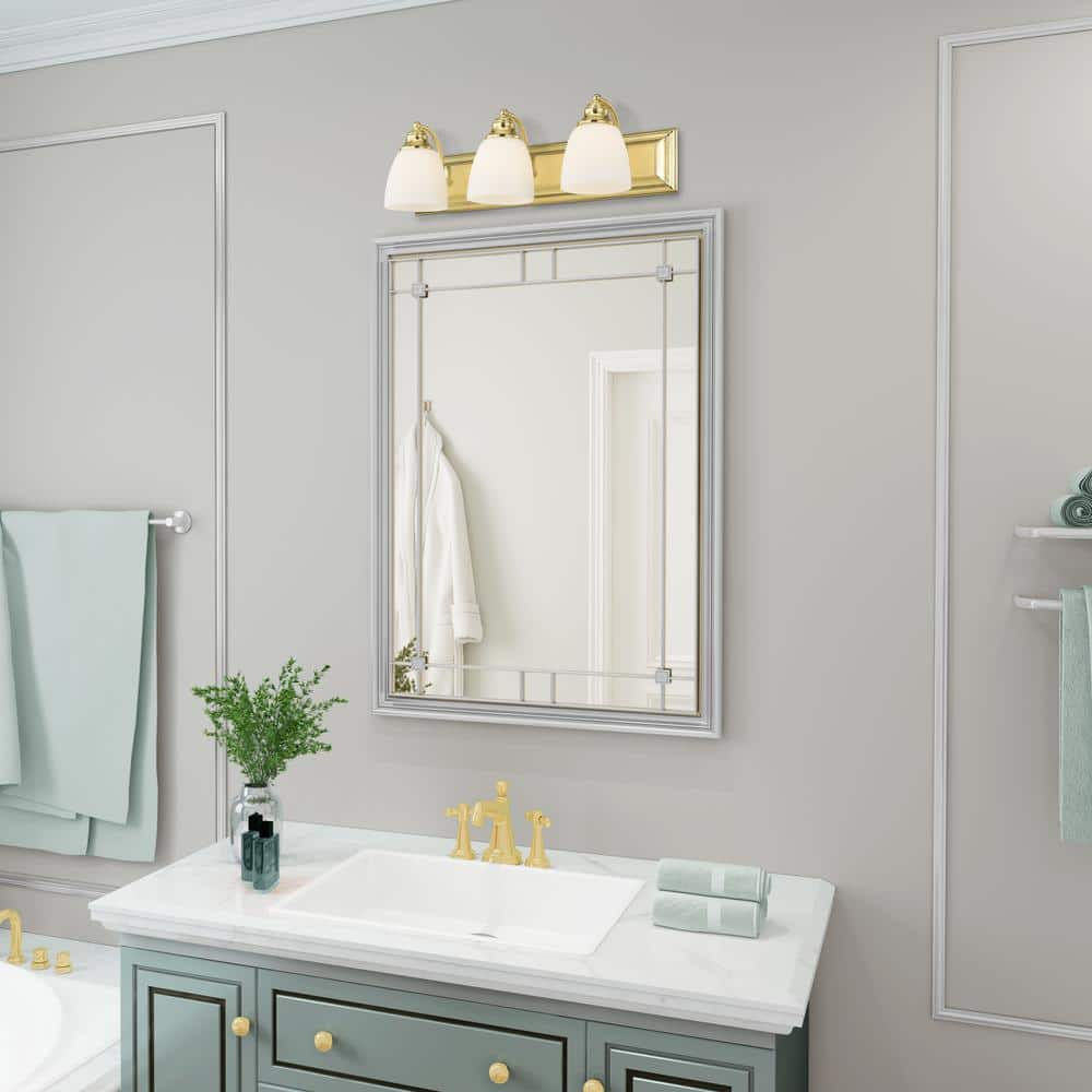 Livex Lighting Springfield 3 - Light Vanity in  Polished Brass