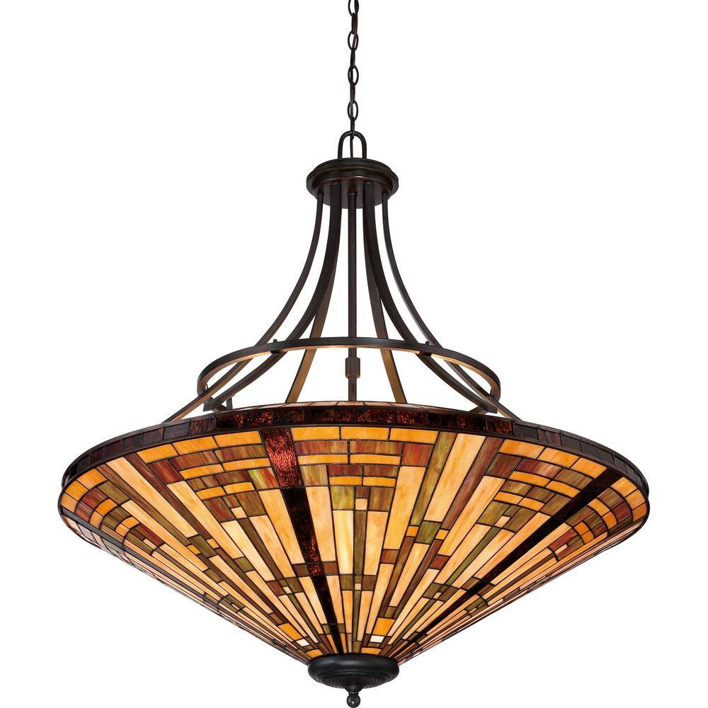 Quoizel TFST2840VB Stephen 8-Light Bowl Pendant in Dark Bronze