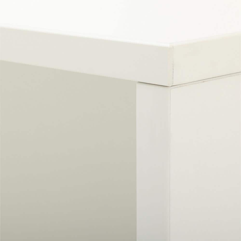Prado White Adjustable Open Bookcase