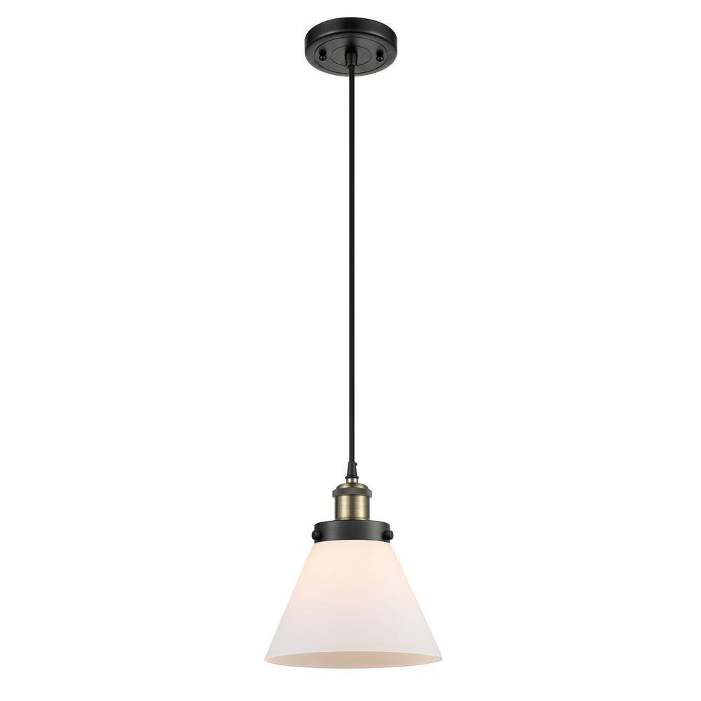 Innovations Lighting Cone 1 - Light Pendant in  Black Antique Brass