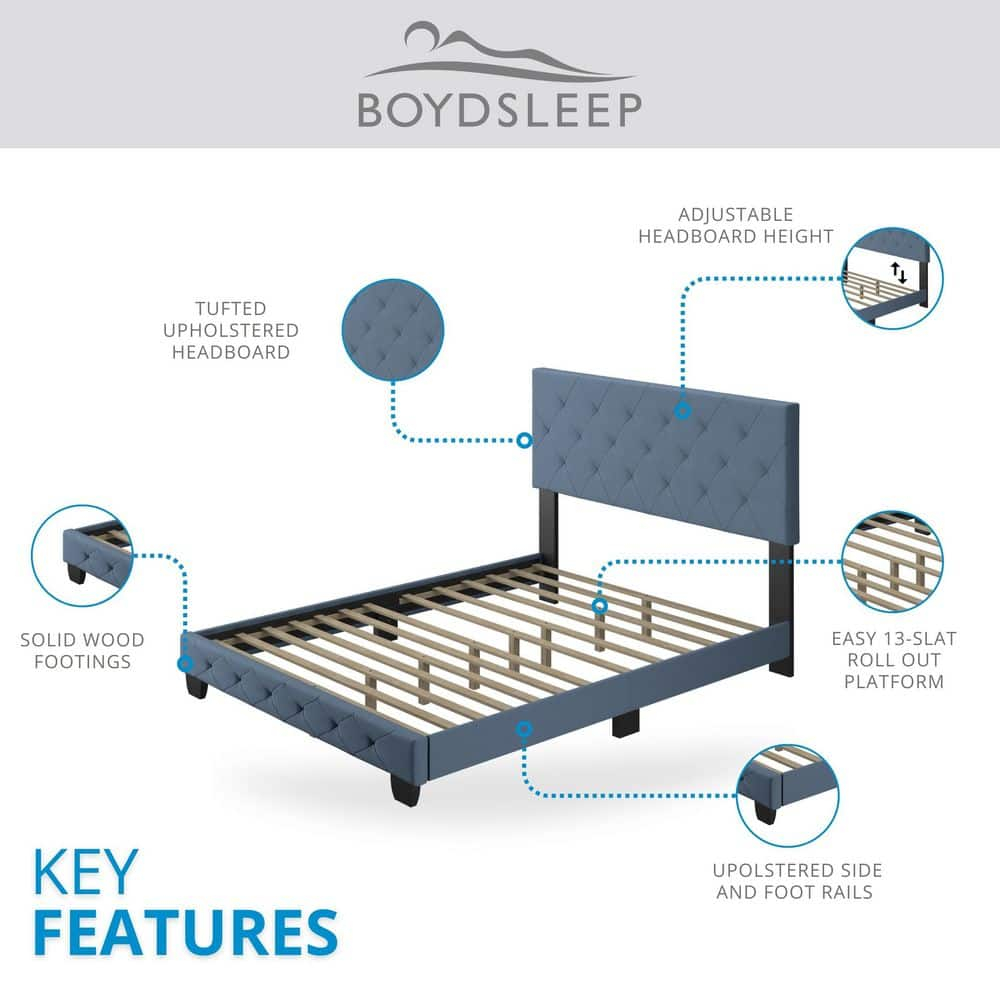 Boyd Sleep CHBU961QN Clara Upholstered  Platform  Bed