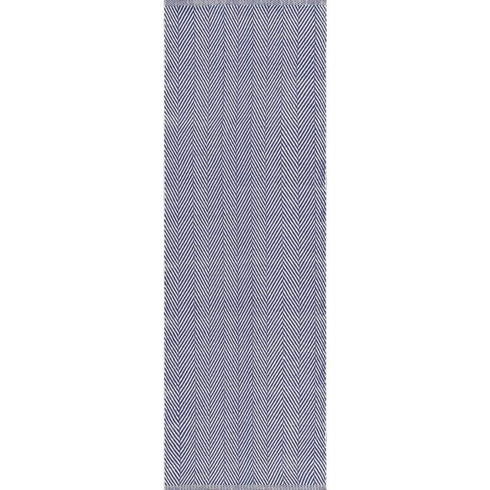 nuLOOM Kimberely Hand Loomed Runner Rug, 2' 6" x 6', Navy