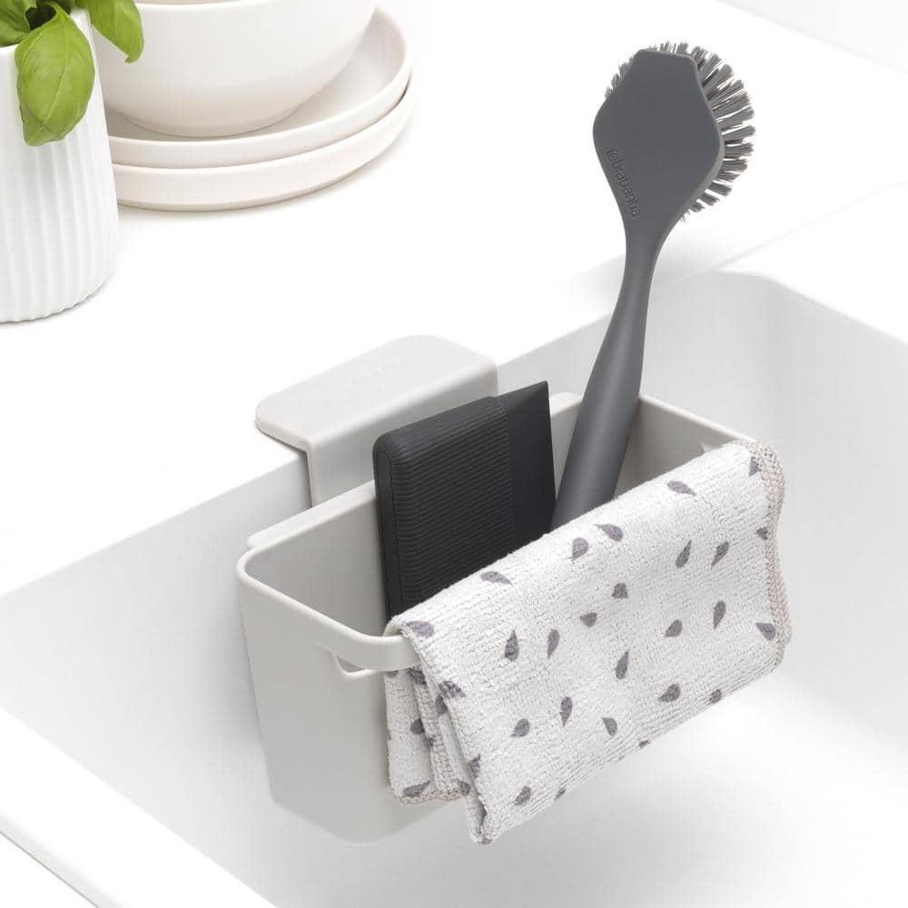Sinkside In-Sink (Light Gray) Plastic Organizer (with Suction Cups)