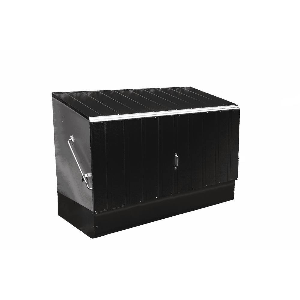 6.4 ft. W x 3 ft. D Metal Horizontal Bike Shed