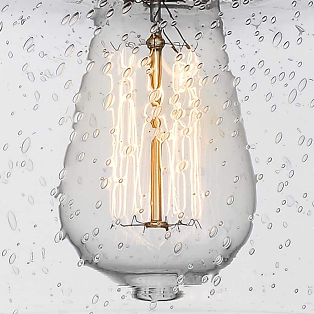 Ballston Sleek Mini Pendant Light in Polished Chrome and Glass