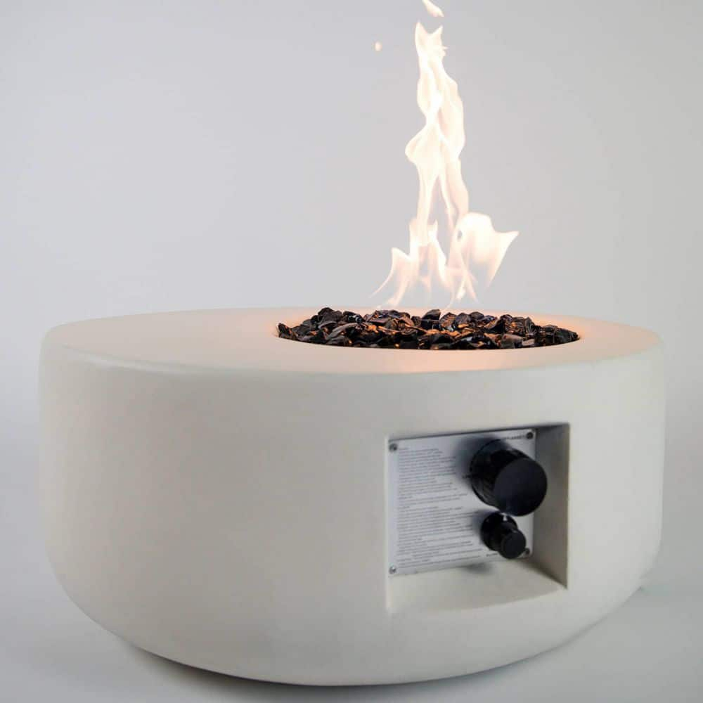 Bluegrass Living Bluegrass Living 26 Inch Carlisle MGO Propane Fire Pit Table Glass Beads & Cover-Model# HF26900AA