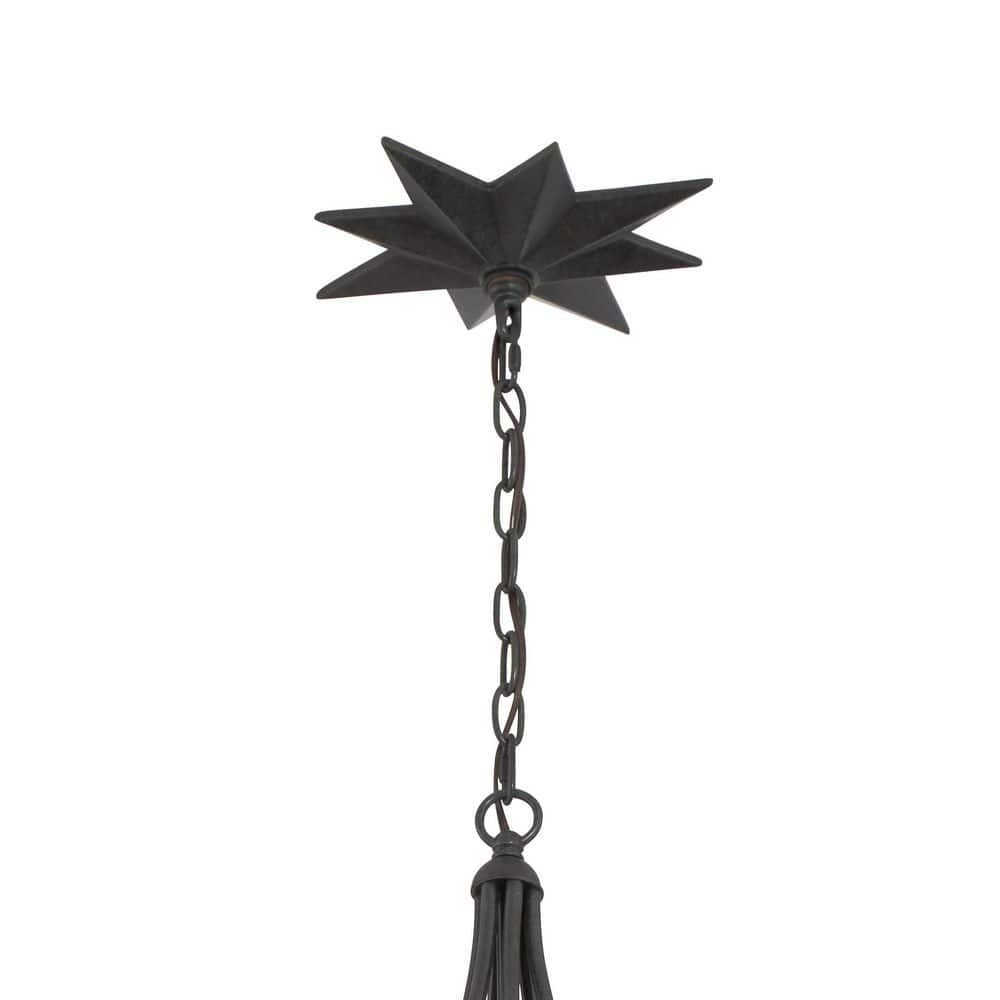 Crystorama Lighting Astro 4 - Light Chandelier in  Black