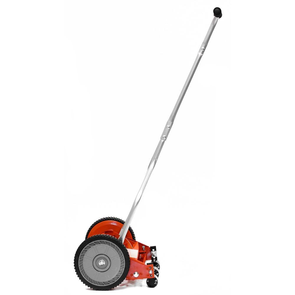 14 in. 4-Blade Manual Walk Behind Reel Lawn Mower