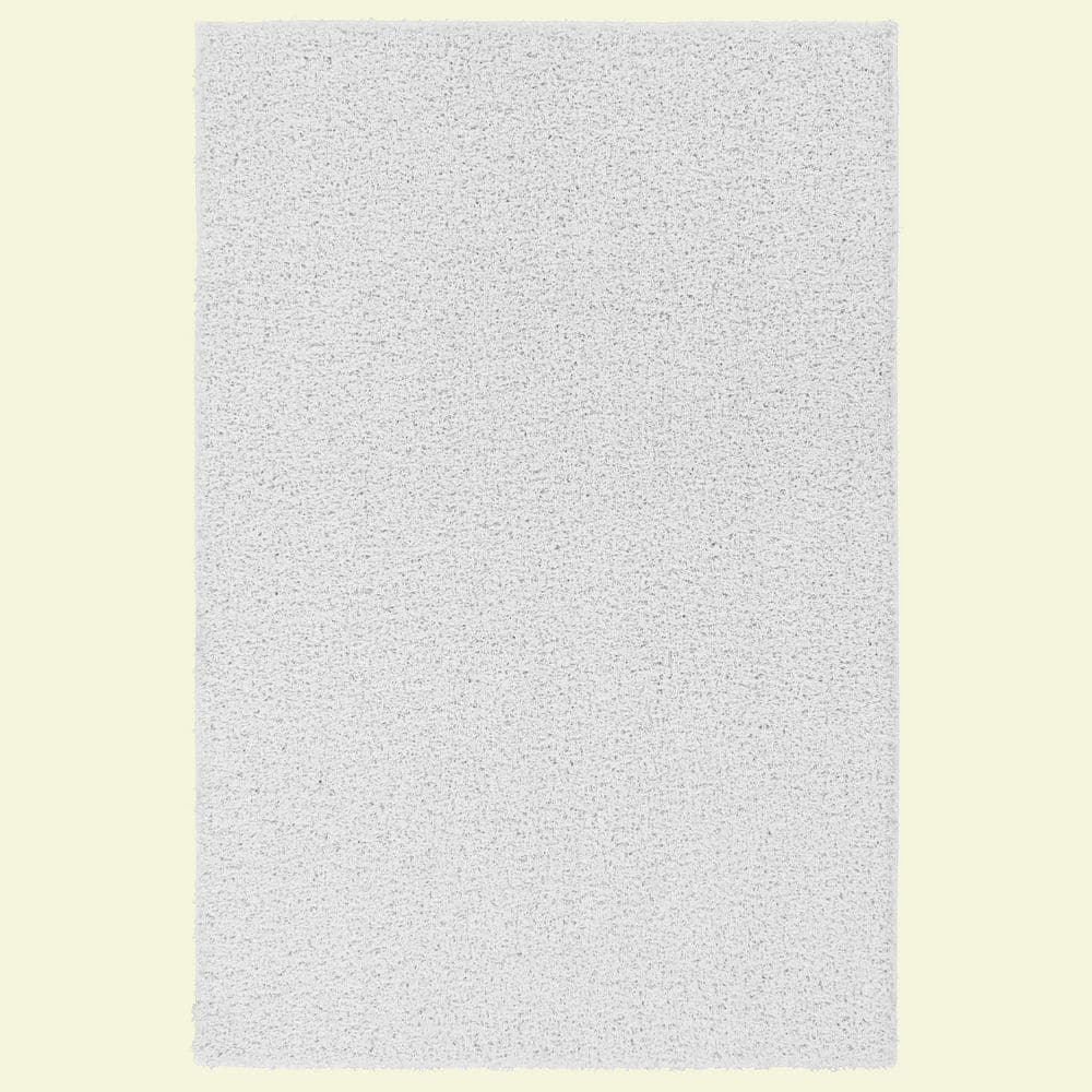Garland Rug Southpointe Shag Polypropylene White Indoor Area Rug, 5' x 7'