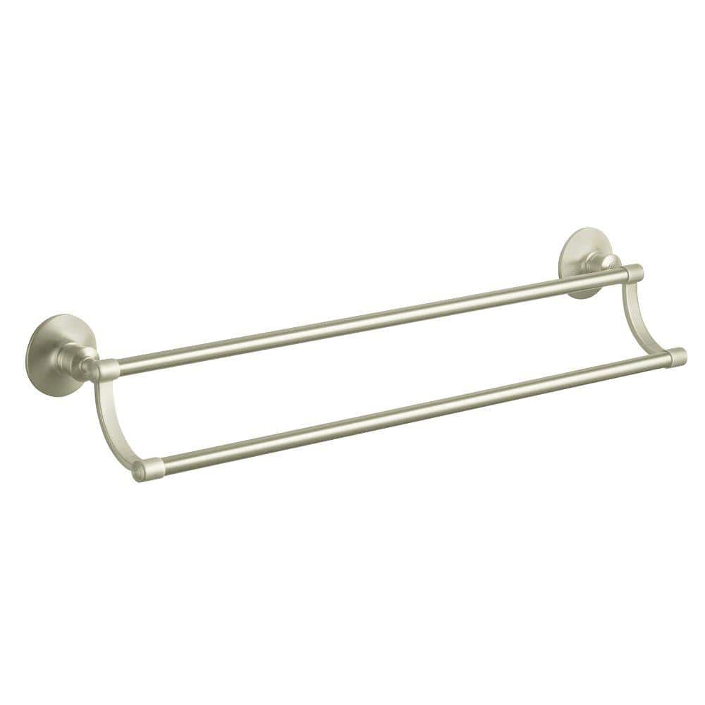 KOHLER K-11053-BN Archer Double Towel Bar, Vibrant Brushed Nickel