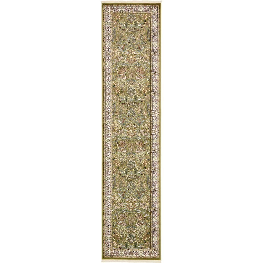 Narenj Bristol Green 3' 0 x 13' 0 Runner Rug