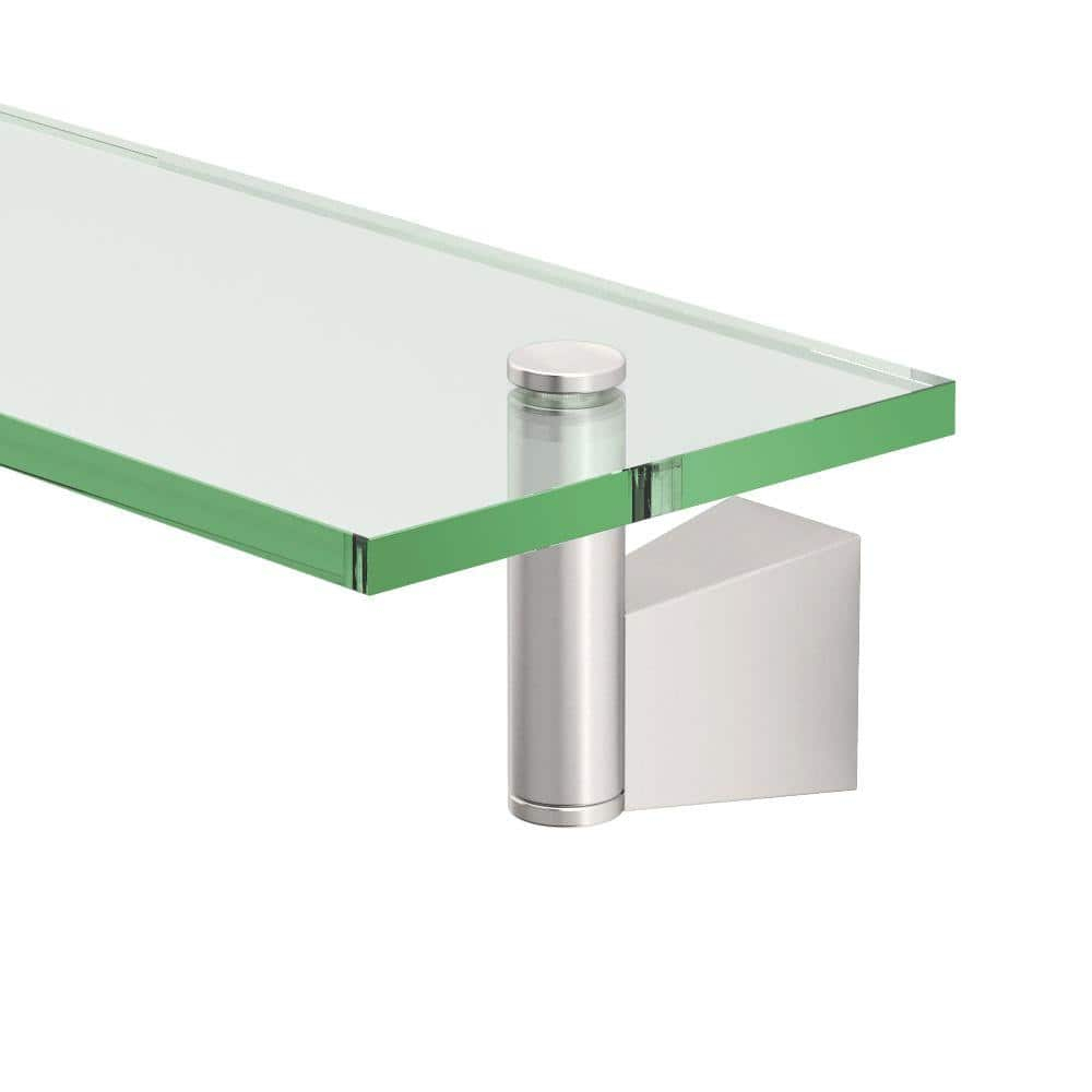 Bleu Wall Mount Rectangle Tempered Glass Shelf | Floating Shelf