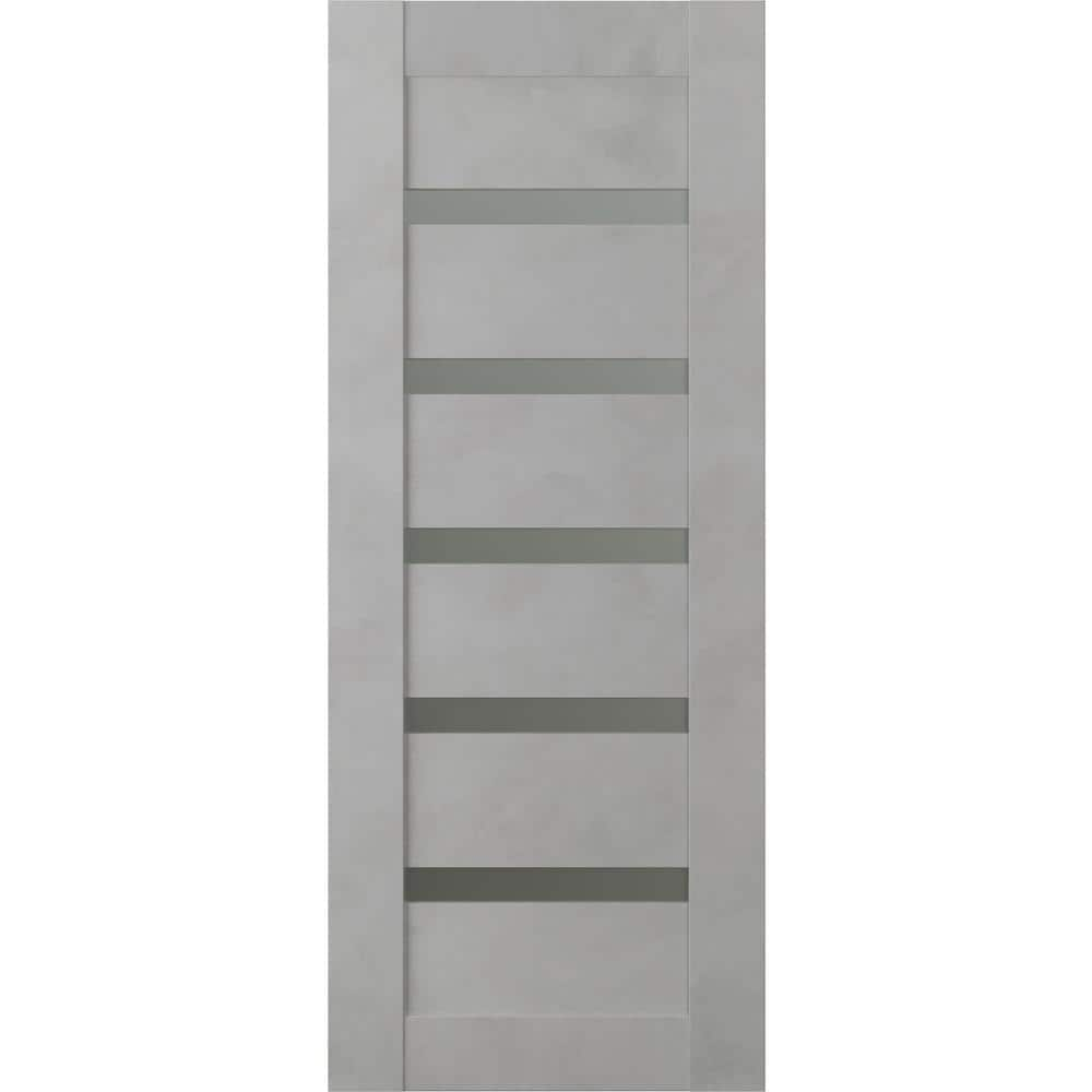 Belldinni Avon 07-04 Solid Manufactured Wood and Glass Paneled Prefinished Standard Door