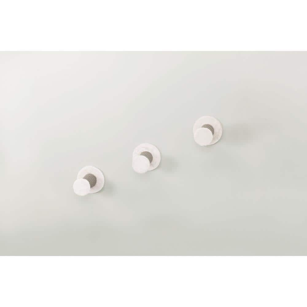 White Sisal Wall Mount Cat Climbing Steps, 3-Piece Set