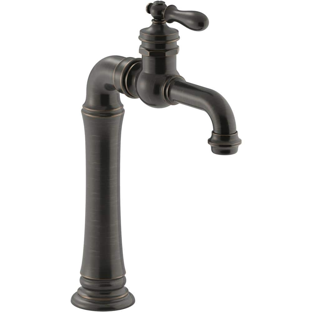 Artifacts Gentleman's Single Hole Bathroom Faucet with Drain Assemby