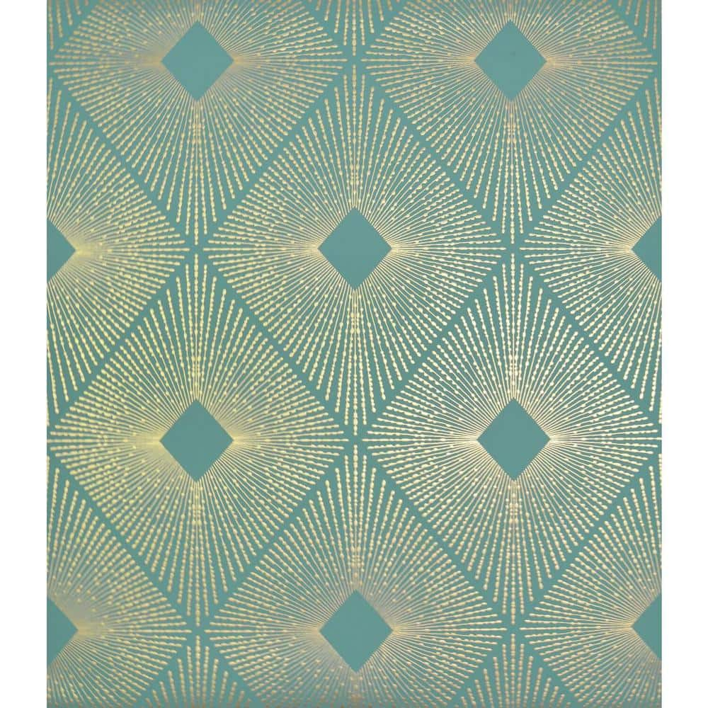Antonina Vella Modern Metals Modern Geometric Wallpaper