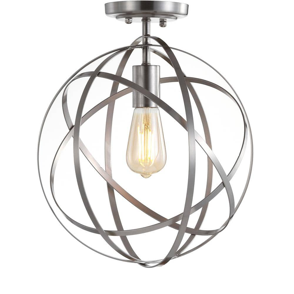 Alma 13" Metal LED Flush Mount, Nickel