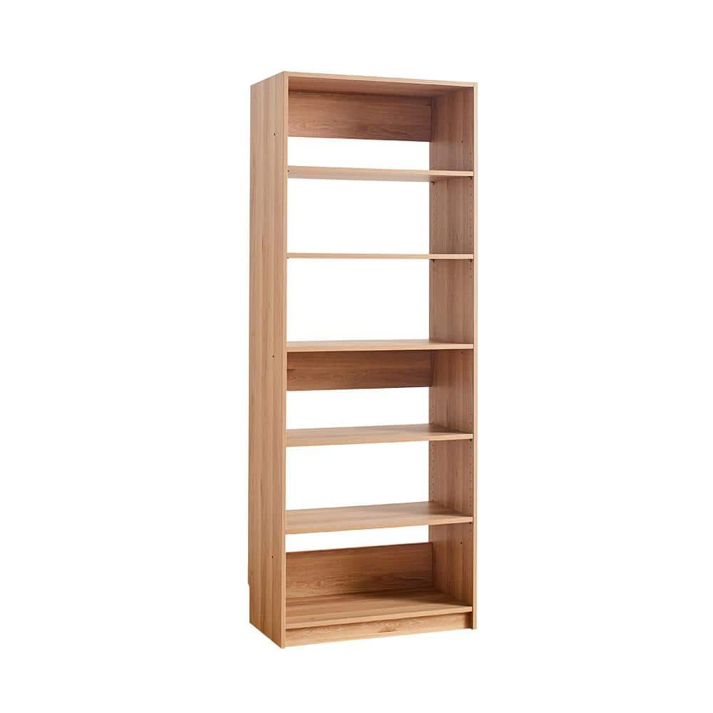 Prosper 32" Oak Wood Walk-in Closet with Five Shelves