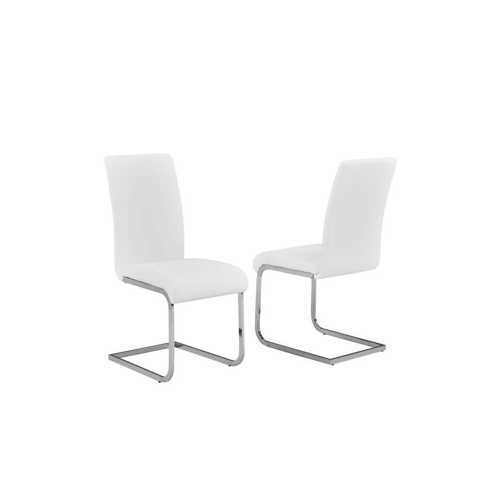 Best Master Furniture's Mirage Faux-Leather Dining Chairs (Set of 2)