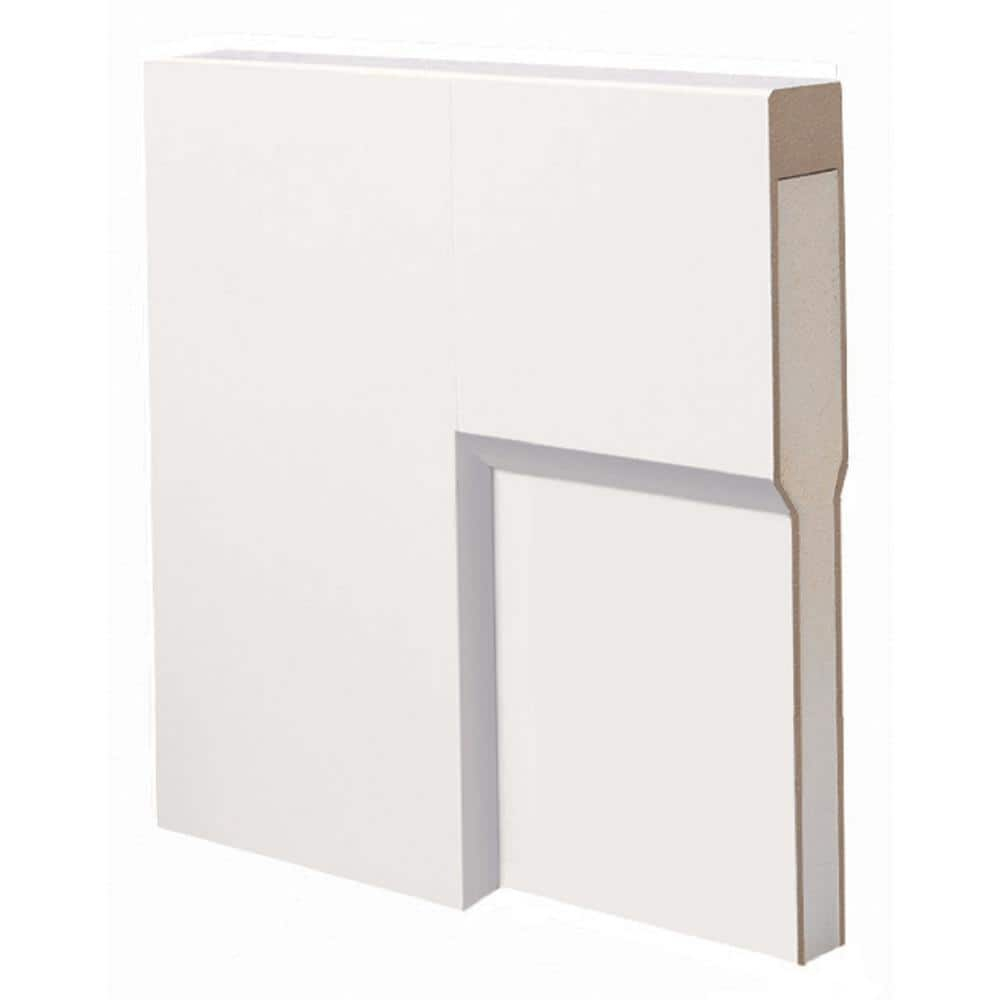 60 in. x 80 in. Smooth Craftsman Both Active Solid Core Primed Molded Composite Double Prehung Interior Door