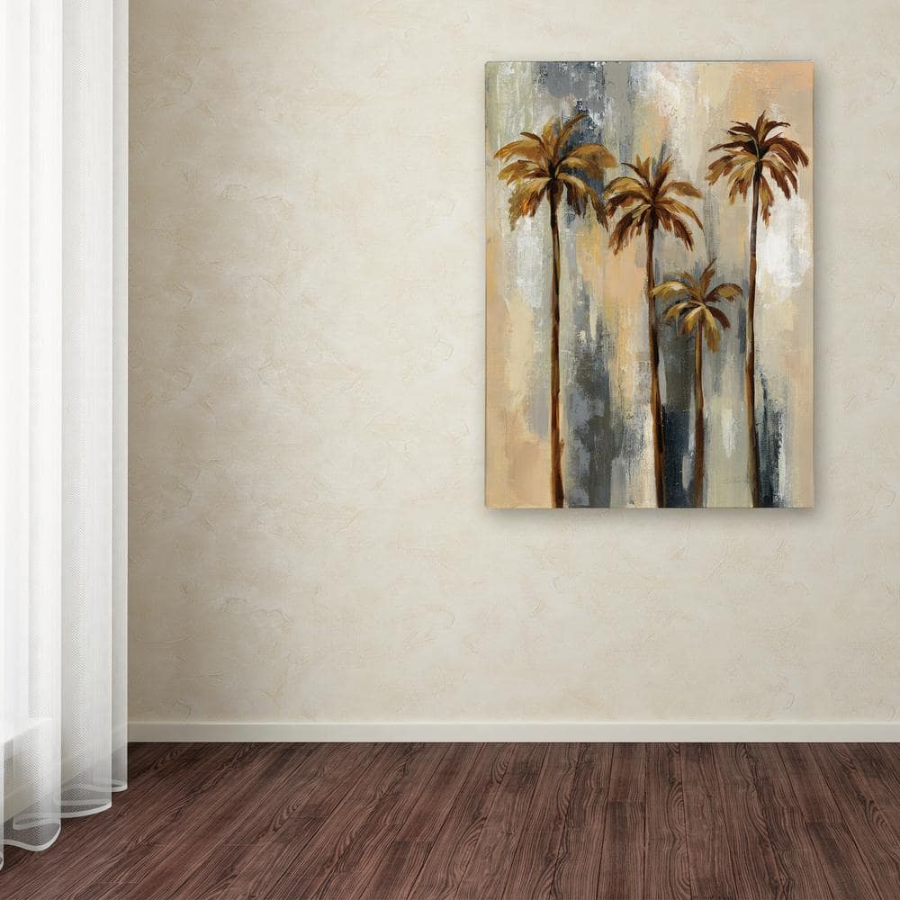 Trademark Fine Art 'Palm Trees II' Canvas Art by Silvia Vassileva