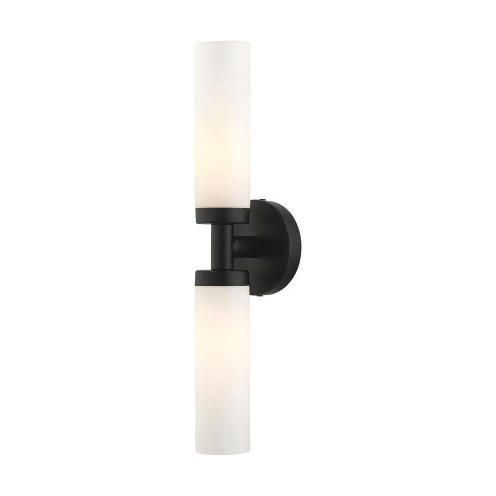 Livex Lighting Aero 2 - Light Vanity in  Black