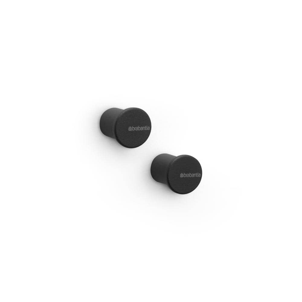 MindSet Knob Robe/Towel Hooks, Set of 2, in Mineral Infinite Gray