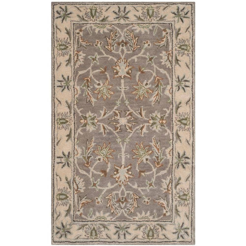 SAFAVIEH Heritage Anrai Traditional Wool Area Rug, Grey/Beige, 2' x 3'