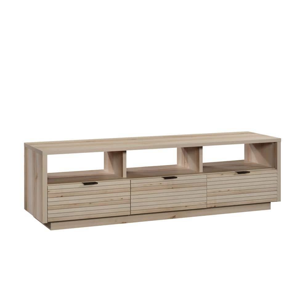 Sauder Harvey Park TV Stand with Drawers for TVs up to 70", Pacific Maple Finish
