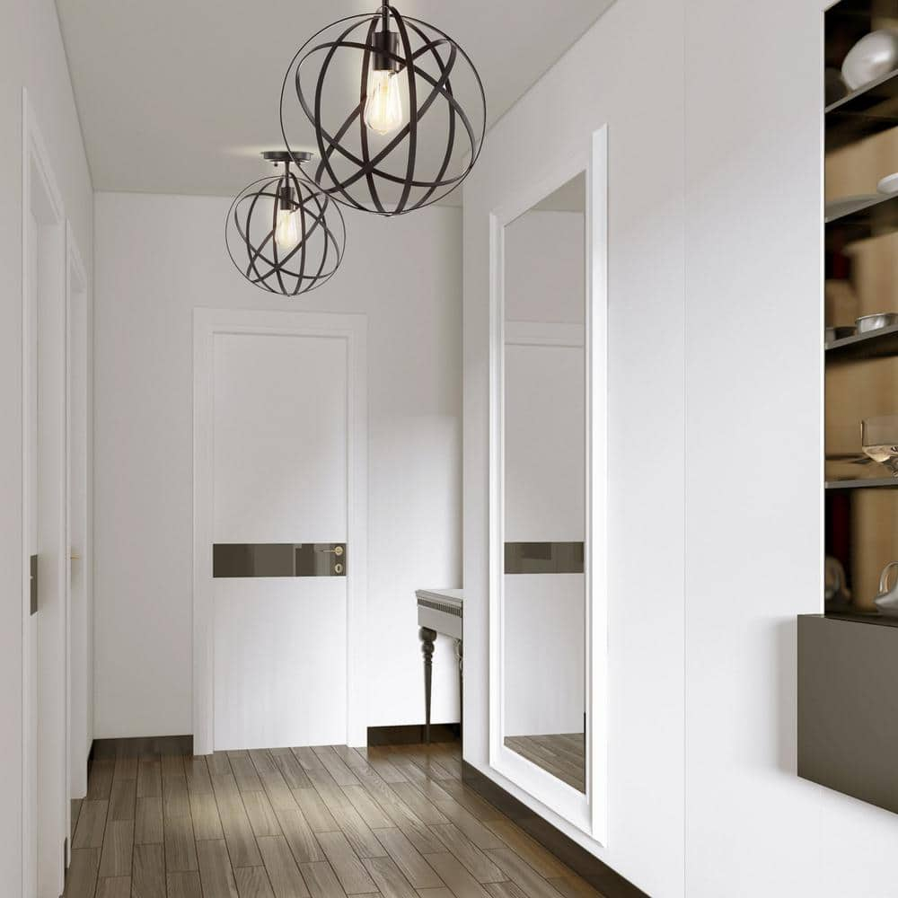 JONATHAN  Y Alma 13" Metal Orb Contemporary 1 -Light 13-in Polished Bronze Semi Flush Mount Light
