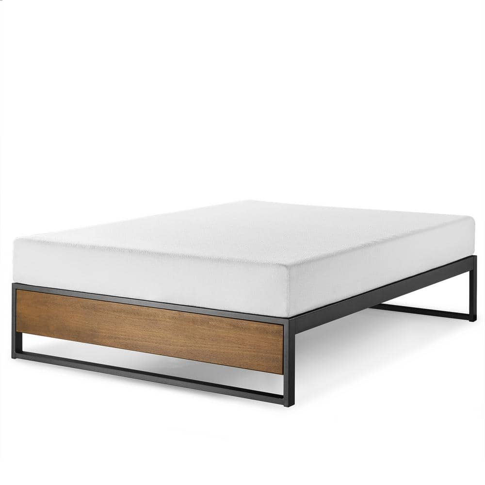 Zinus Good Design Winner Suzanne 14" Metal and Bamboo Platform Bed, King