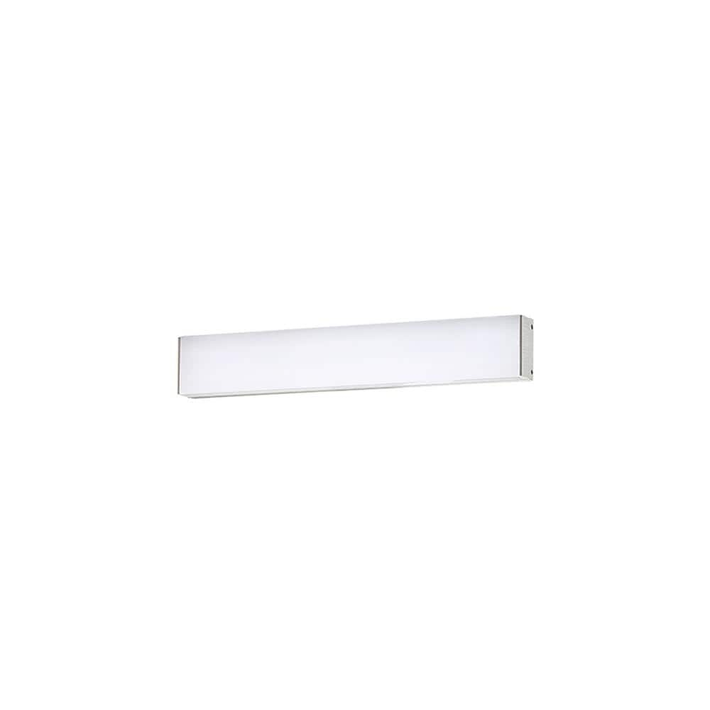 WAC Lighting Strip 18" 1-Light 2700K Aluminum Bathroom Vanity Light in Gray