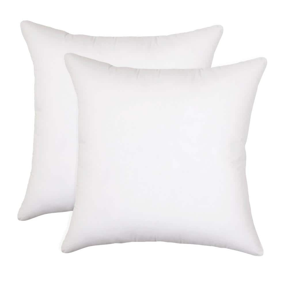 Allied Home Medium/Firm Euro Machine Washable Down Alternative 2pc Bed Pillow White